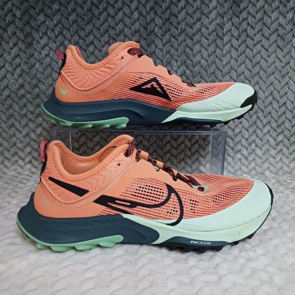 Nike Air Zoom Terra Kiger 8 Orange Trance Mint Foam Women's Running Shoes Sz 7.5